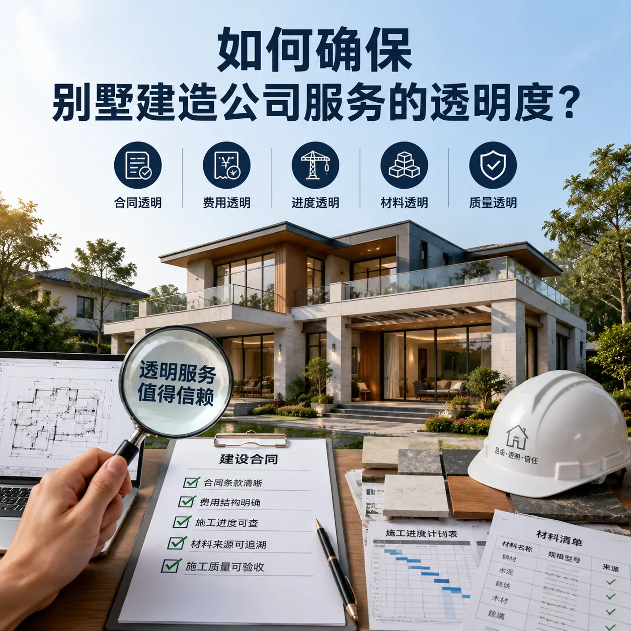在 岑巩 如何确保别墅建造公司服务的透明度？