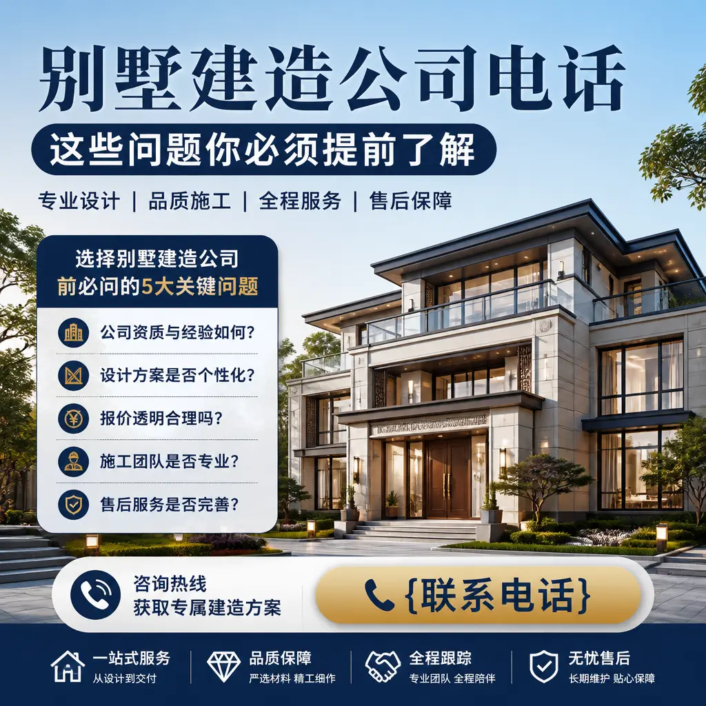 岑巩别墅建造公司电话,这些问题你必须提前了解